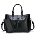 Versatile PU Leather Tote Bag - Multi-Way Crossbody Handbag | Zipper Closure