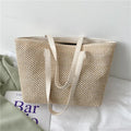 Chic Woven Tote Bag - Large Capacity Beach Shoulder Bag