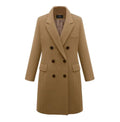Mid-Length Wool Blend Trench Coat - Women's Outerwear