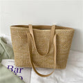Chic Woven Tote Bag - Large Capacity Beach Shoulder Bag