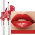 2-in-1 Lip Plumper Gloss - Moisturizing High Shine Vegan Lipgloss (05#)