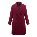Mid-Length Wool Blend Trench Coat - Women's Outerwear
